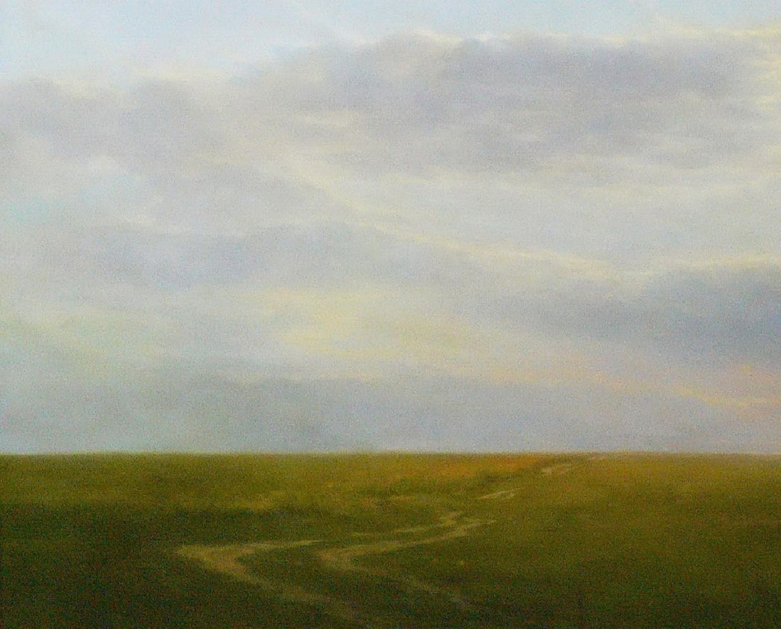 Oil painting Vast expanses of wheat fields Vasily Korkishko - 2