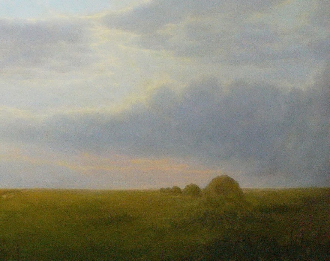 Oil painting Vast expanses of wheat fields Vasily Korkishko - 3