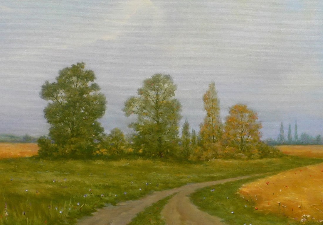 Oil painting Road under the clouds Vasily Korkishko - 6