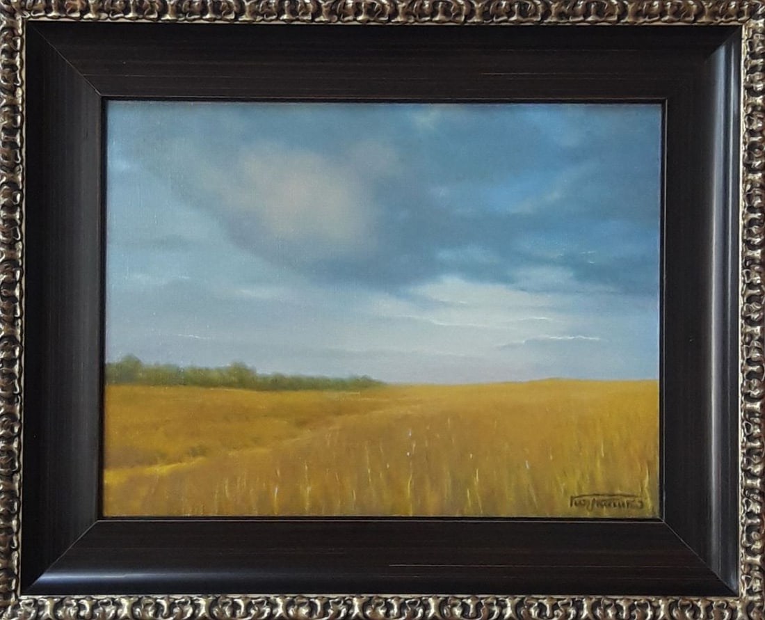 Oil painting Clouds over a wheat field Vasily Korkishko (1 of 2)