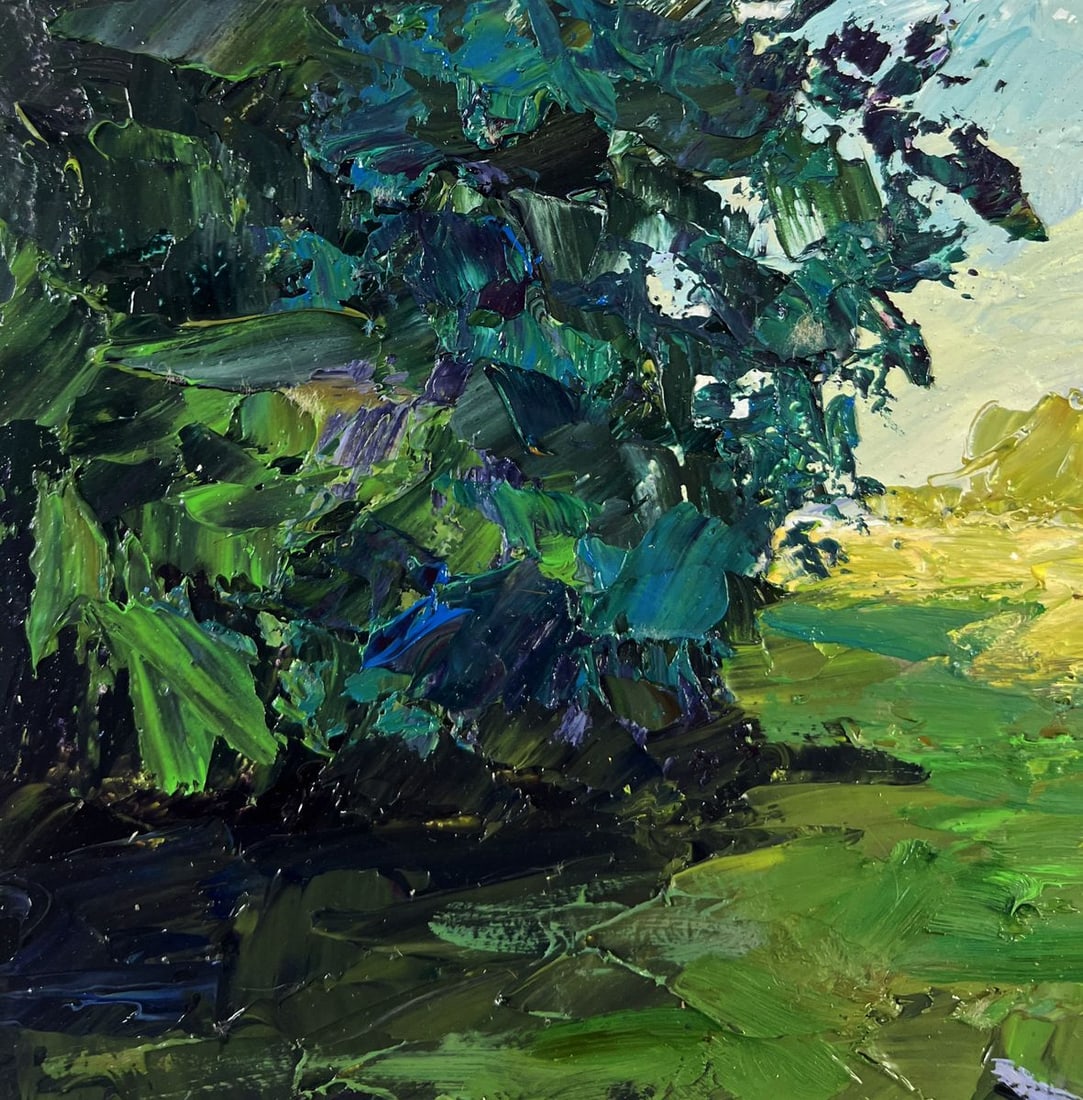 Oil painting Old pedestrian bridge Boris Serdyuk - 4