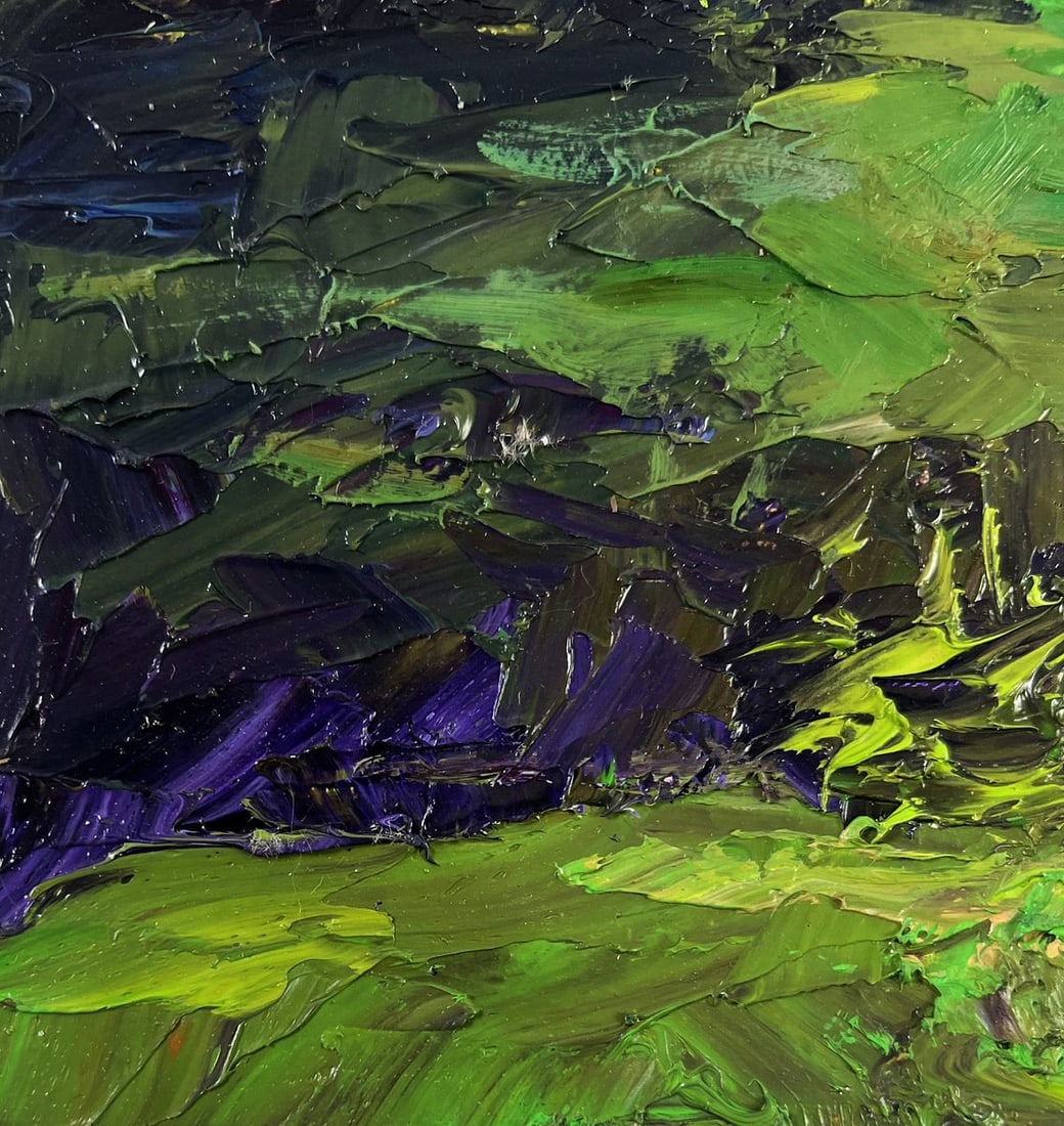 Oil painting Old pedestrian bridge Boris Serdyuk - 7