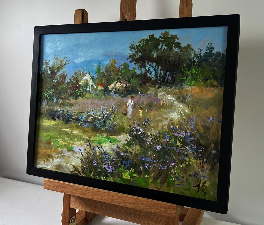 Oil painting Joyful walks through the field Yuriy Suprunchuk - 3