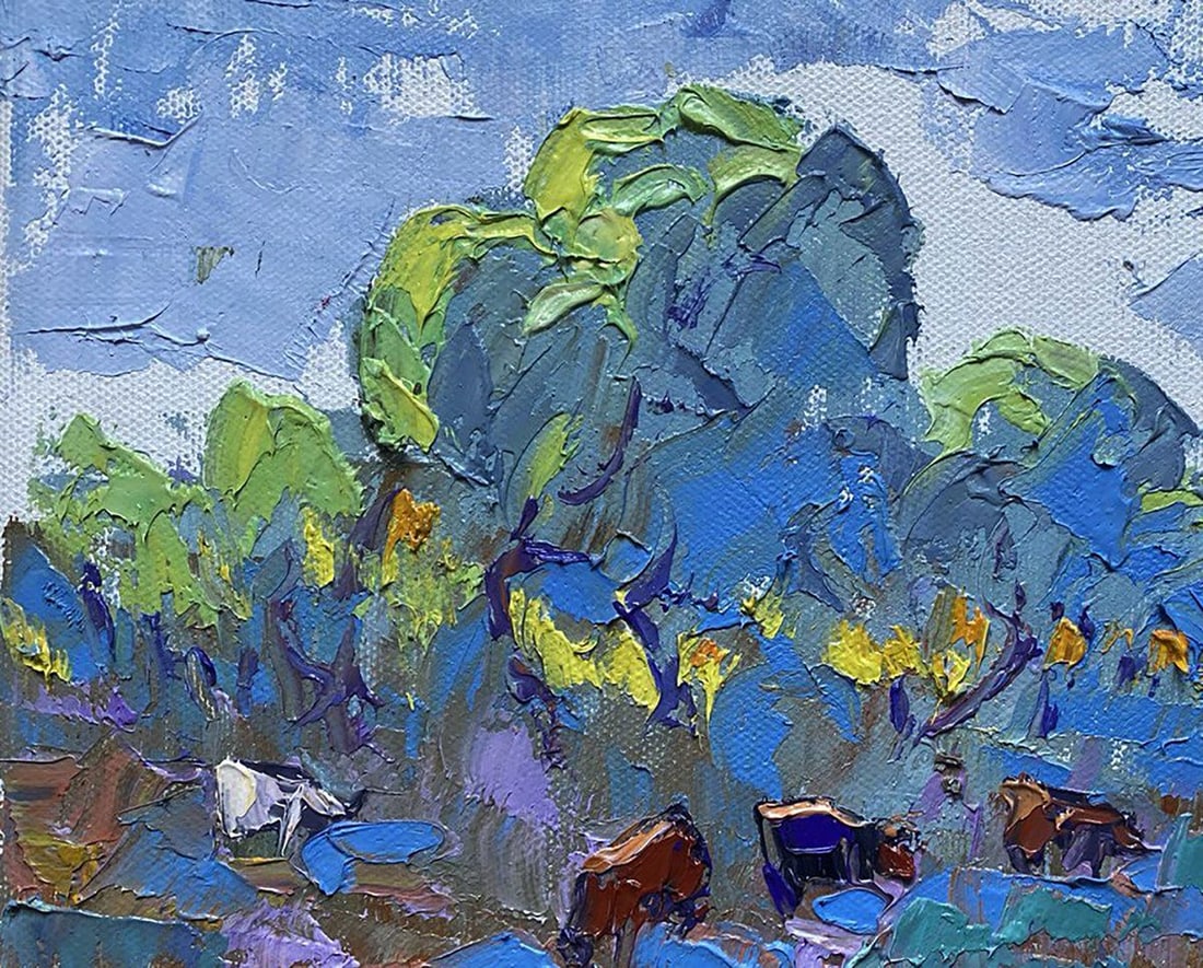 Oil painting The coolness of the evening Oleksiy Ivanyuk - 4