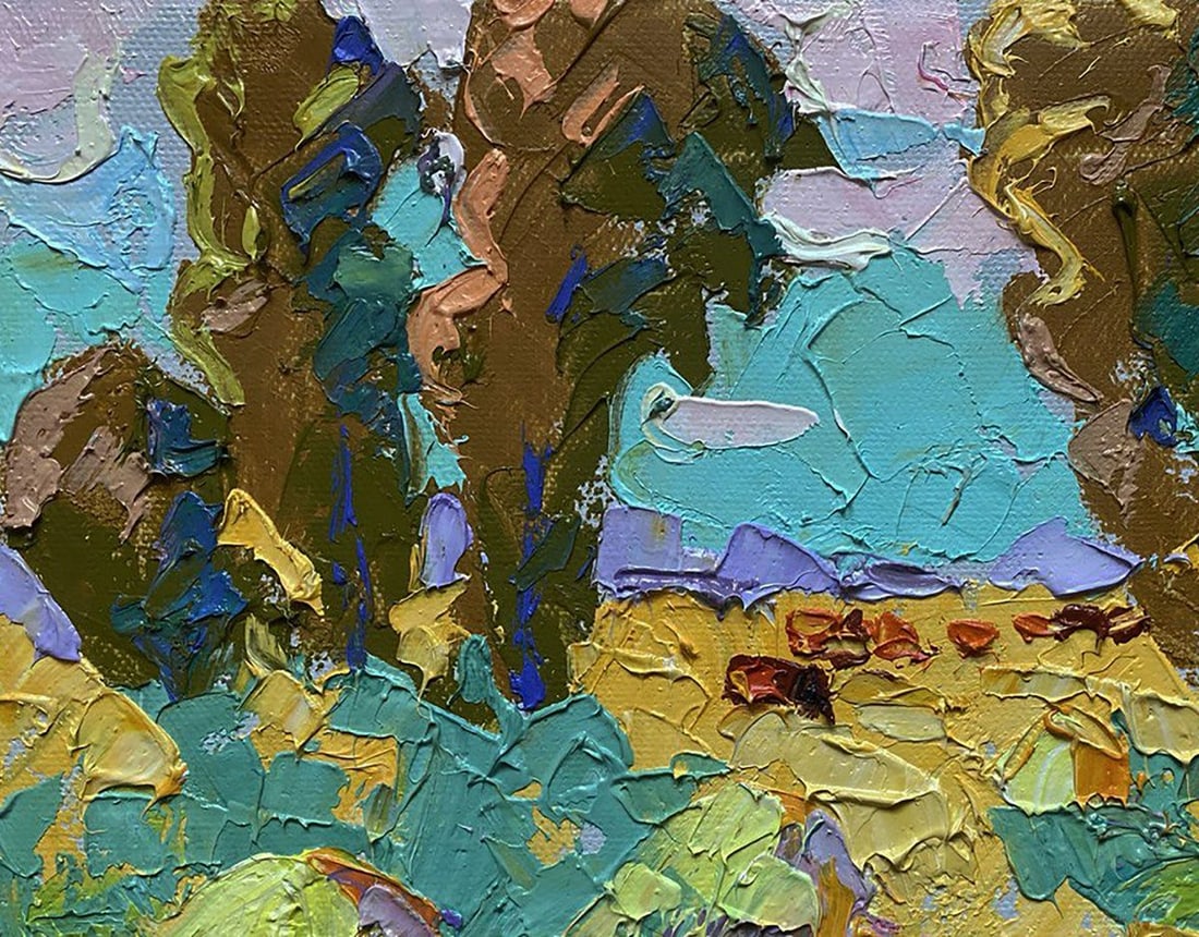 Oil painting Morning on the pasture Oleksiy Ivanyuk - 4