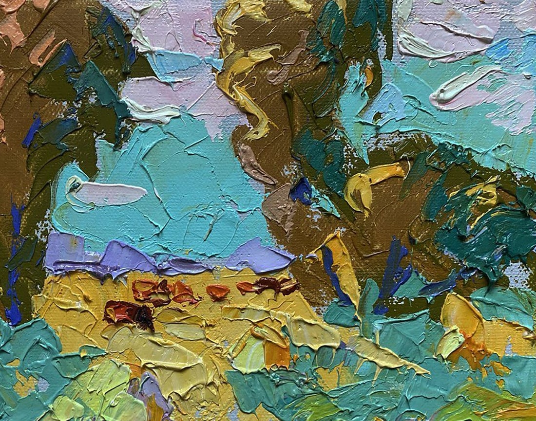 Oil painting Morning on the pasture Oleksiy Ivanyuk - 5