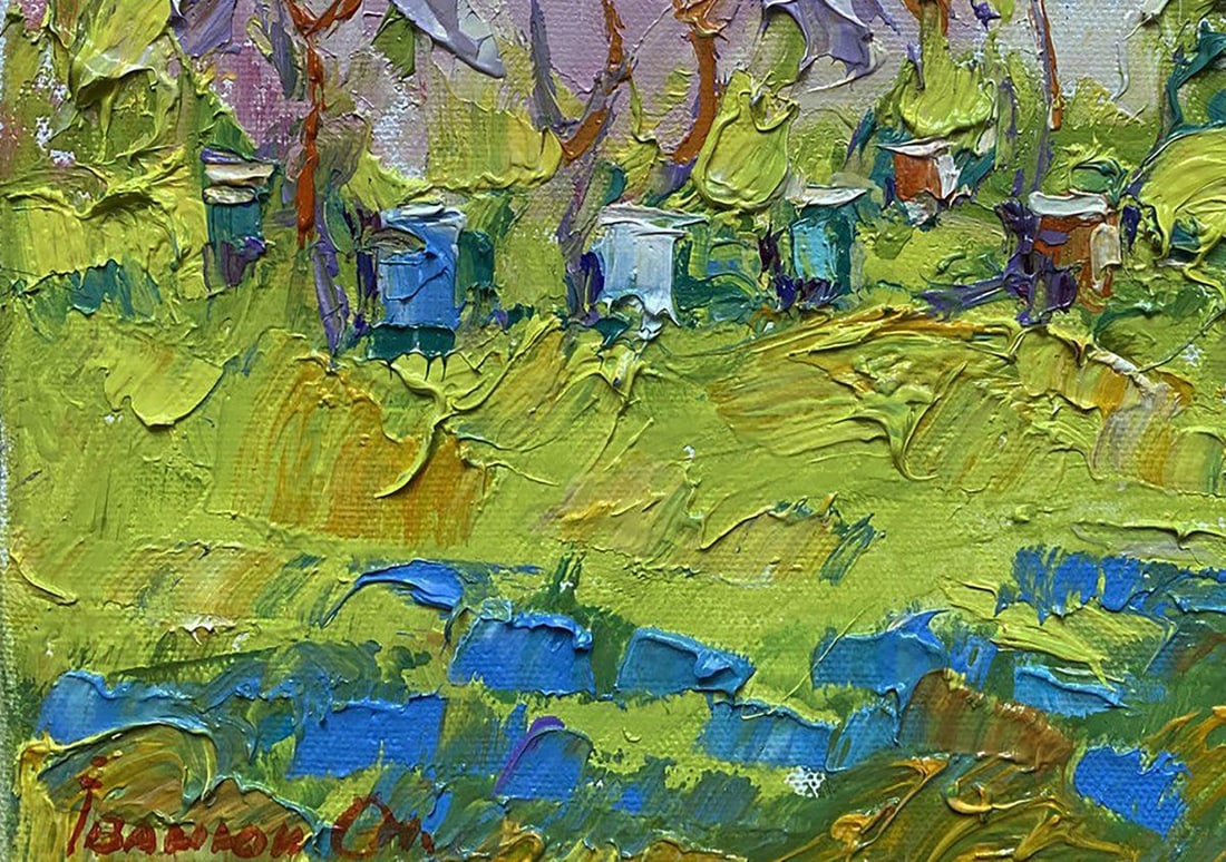 Oil painting Spring garden Oleksiy Ivanyuk - 6