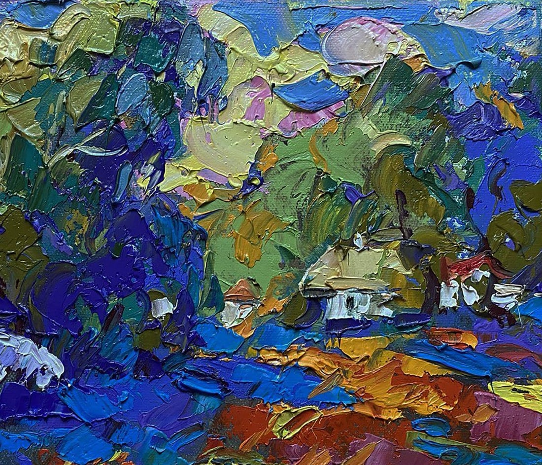 Oil painting In the evening field Oleksiy Ivanyuk - 5