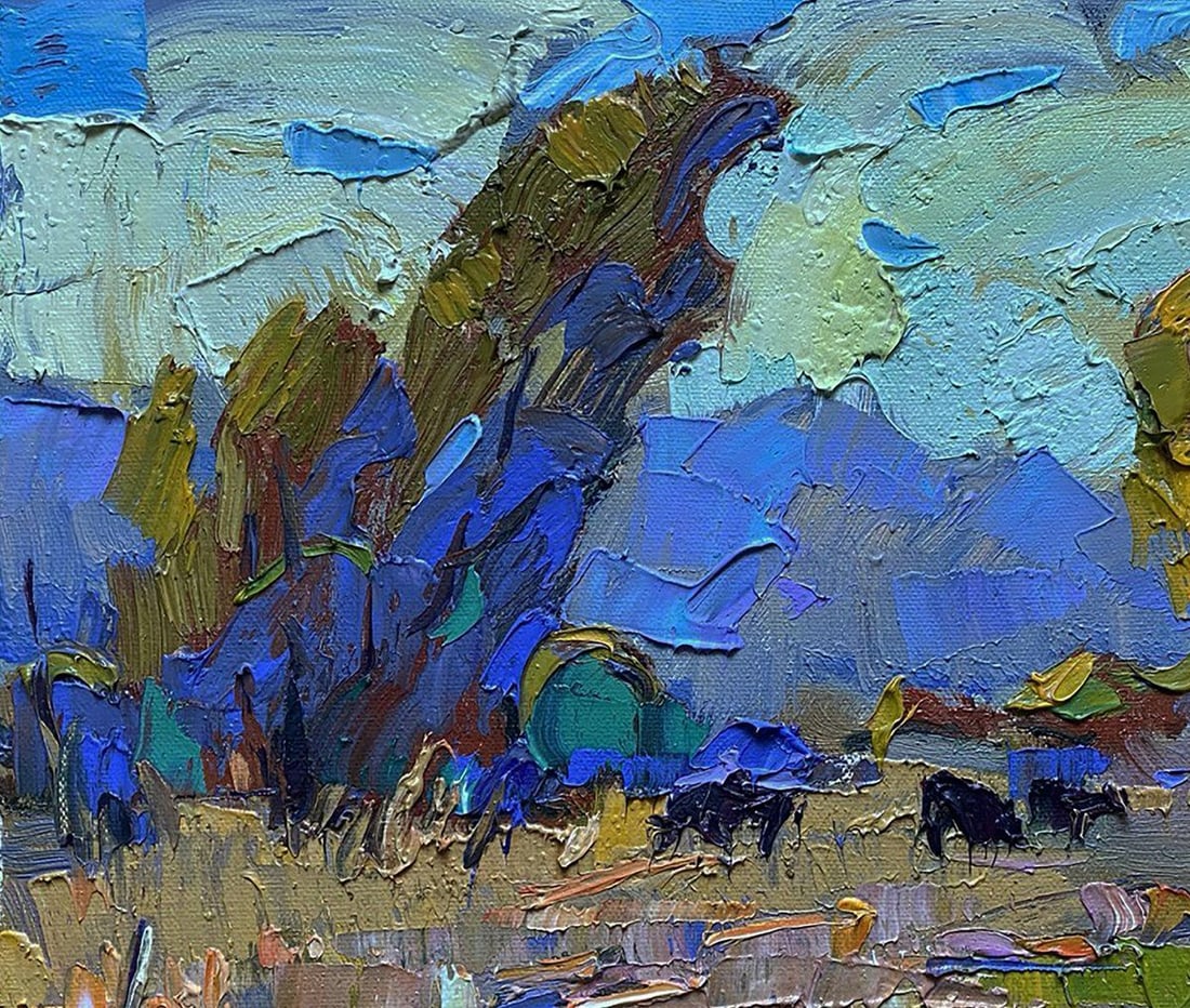 Oil painting A cold breeze blew Oleksiy Ivanyuk - 4