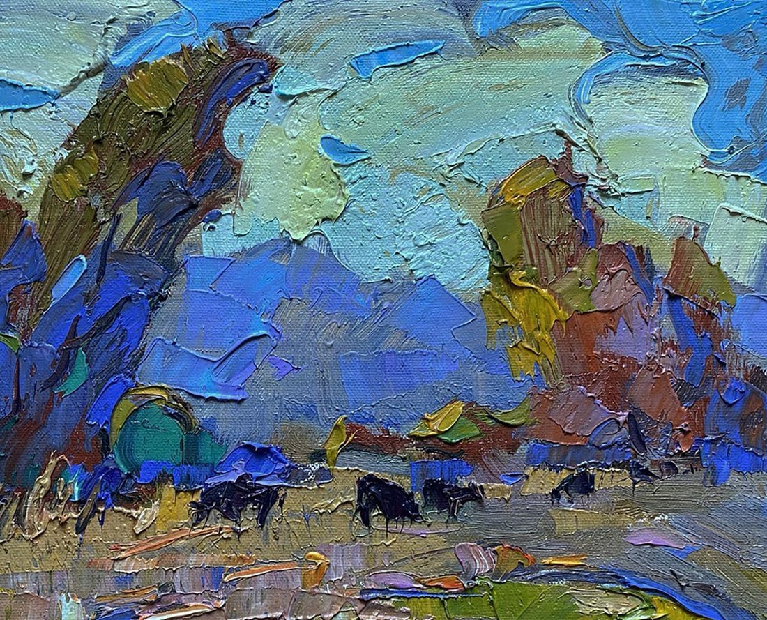 Oil painting A cold breeze blew Oleksiy Ivanyuk - 5