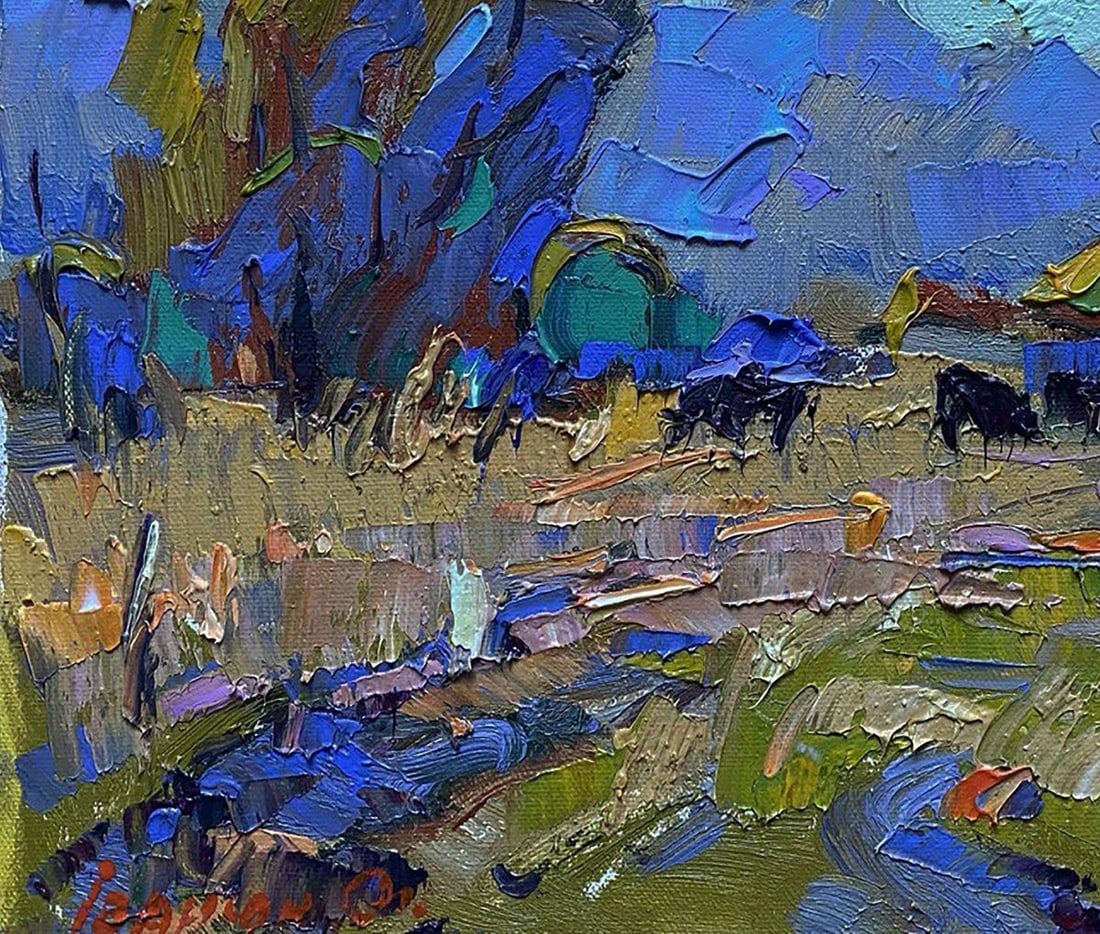 Oil painting A cold breeze blew Oleksiy Ivanyuk - 6