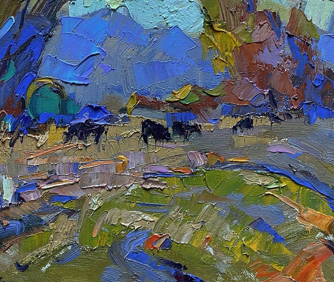 Oil painting A cold breeze blew Oleksiy Ivanyuk - 7