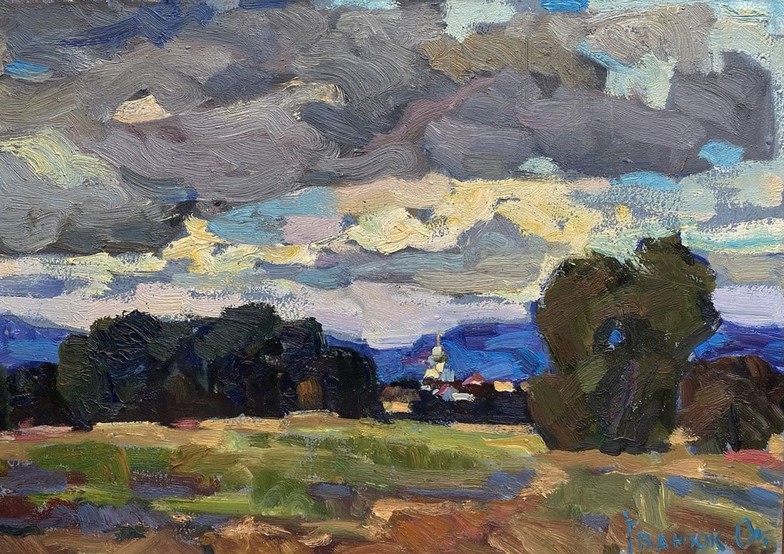 Oil painting Silence over the domes Oleksiy Ivanyuk (1 of 4)