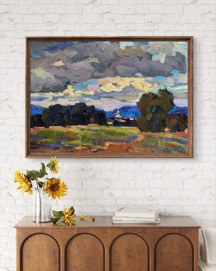 Oil painting Silence over the domes Oleksiy Ivanyuk - 2