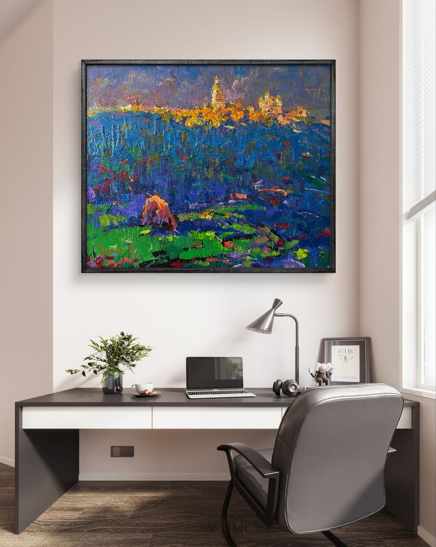 Oil painting The sun is setting Oleksiy Ivanyuk - 2