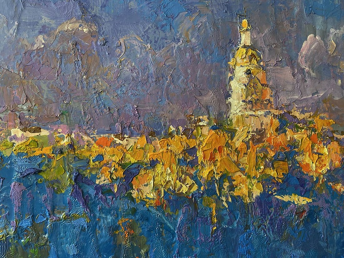 Oil painting The sun is setting Oleksiy Ivanyuk - 4
