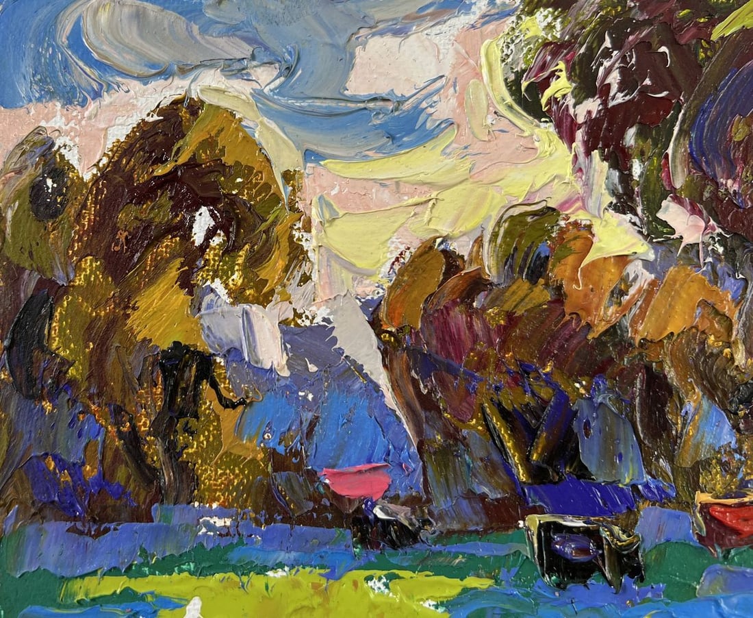 Oil painting Noon on the рasture Alex Kalenyuk - 4