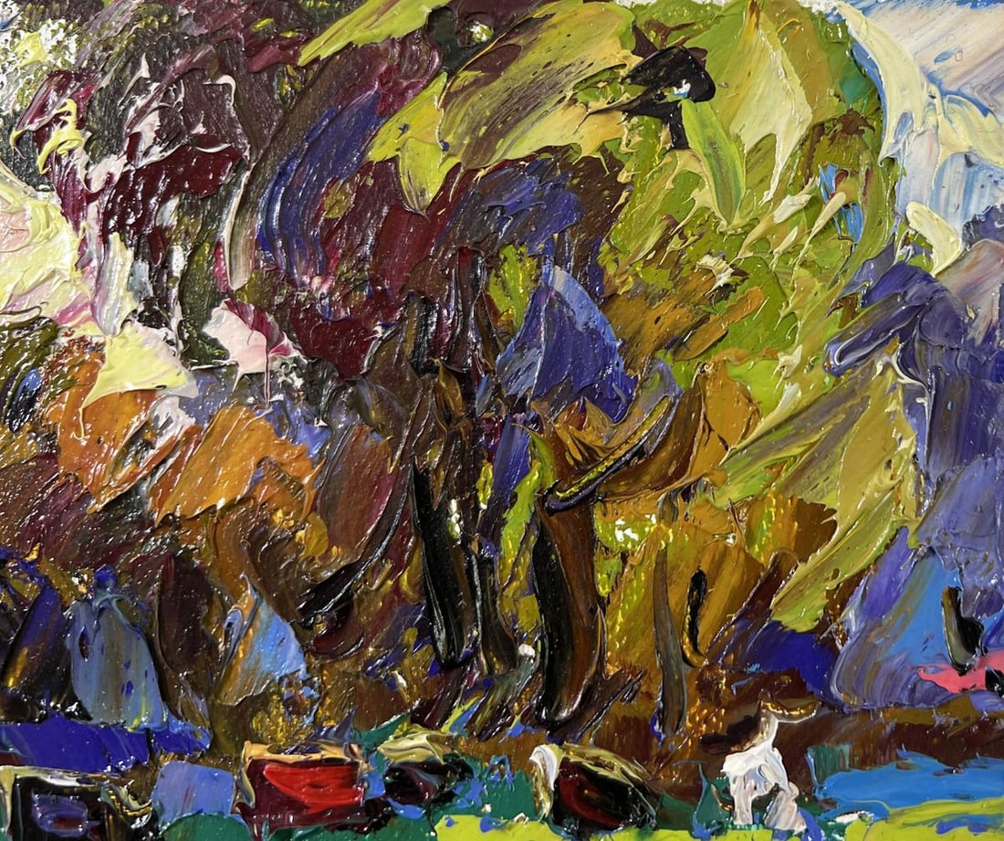 Oil painting Noon on the рasture Alex Kalenyuk - 5