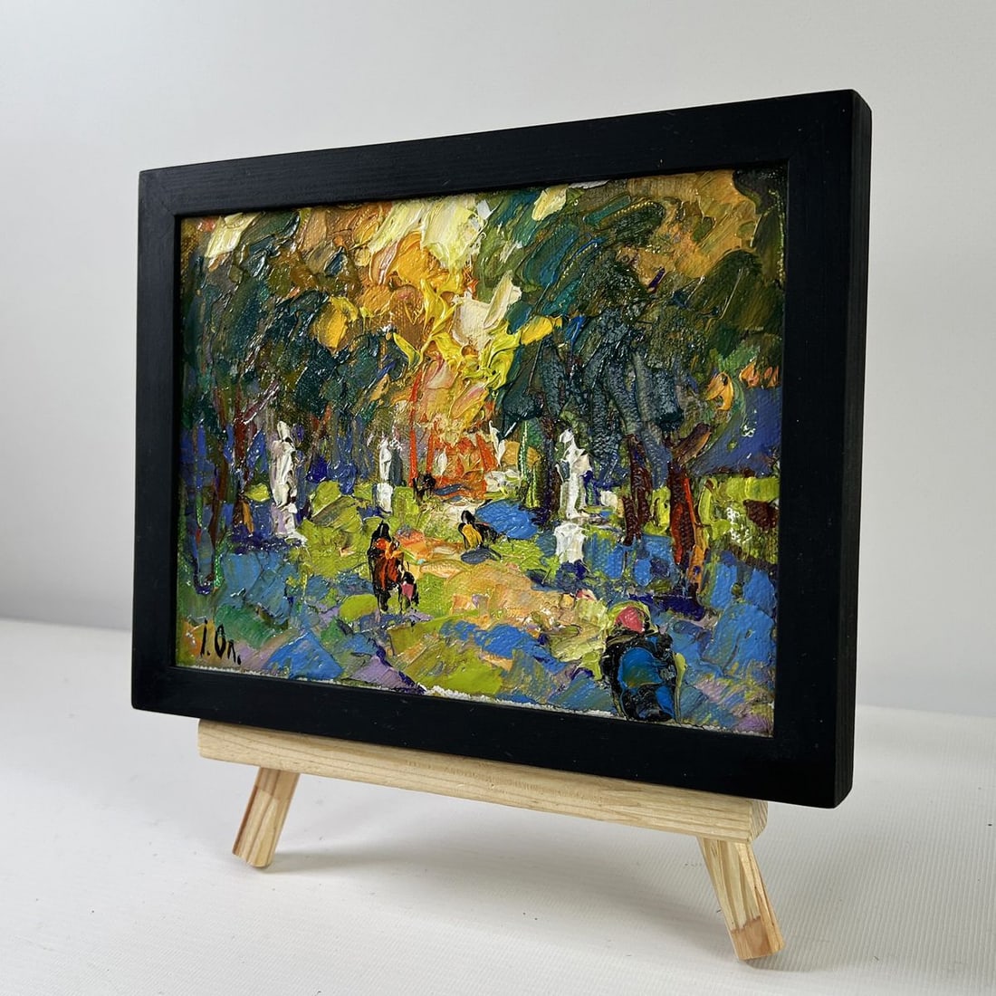 Oil painting Alley in the park Alex Kalenyuk - 3