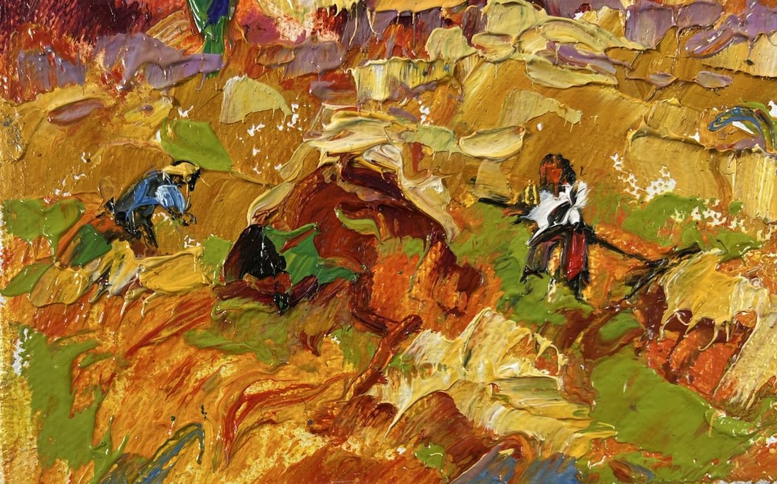 Oil painting August аftergrass Alex Kalenyuk - 6