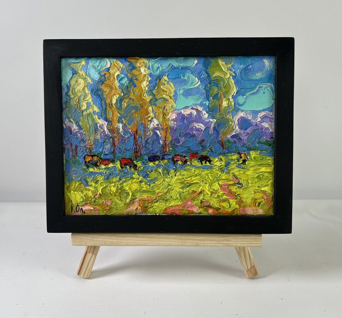 Oil painting Spring on the meadows Alex Kalenyuk - 2