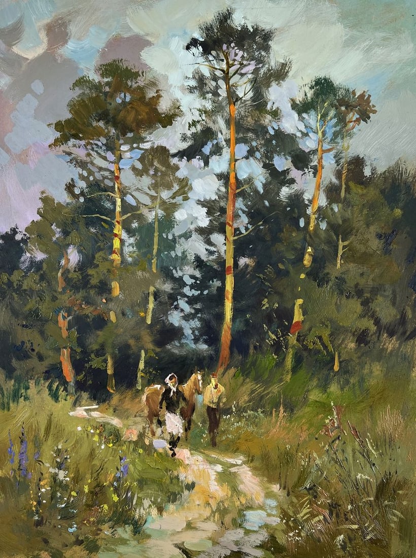 Oil painting Path in the forest Yuriy Suprunchuk (1 of 9)
