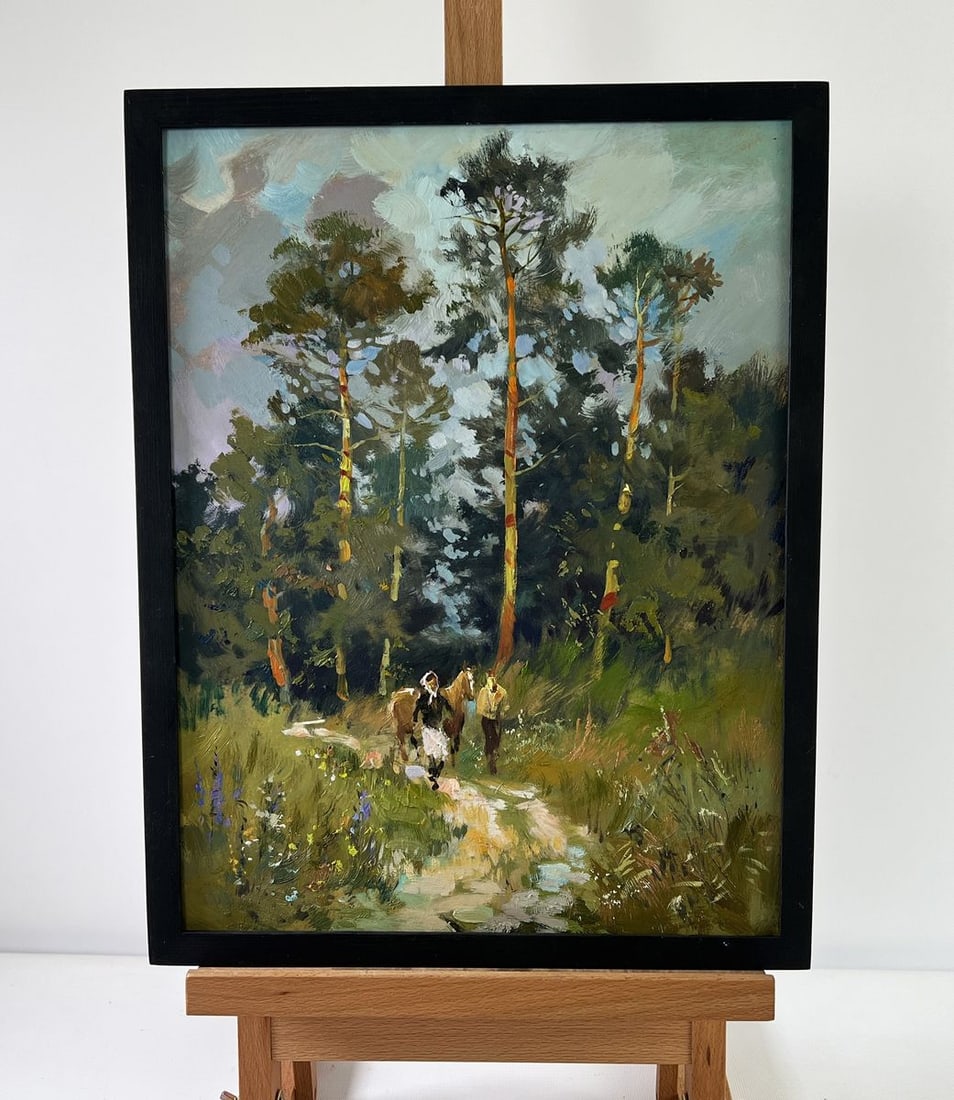 Oil painting Path in the forest Yuriy Suprunchuk - 2