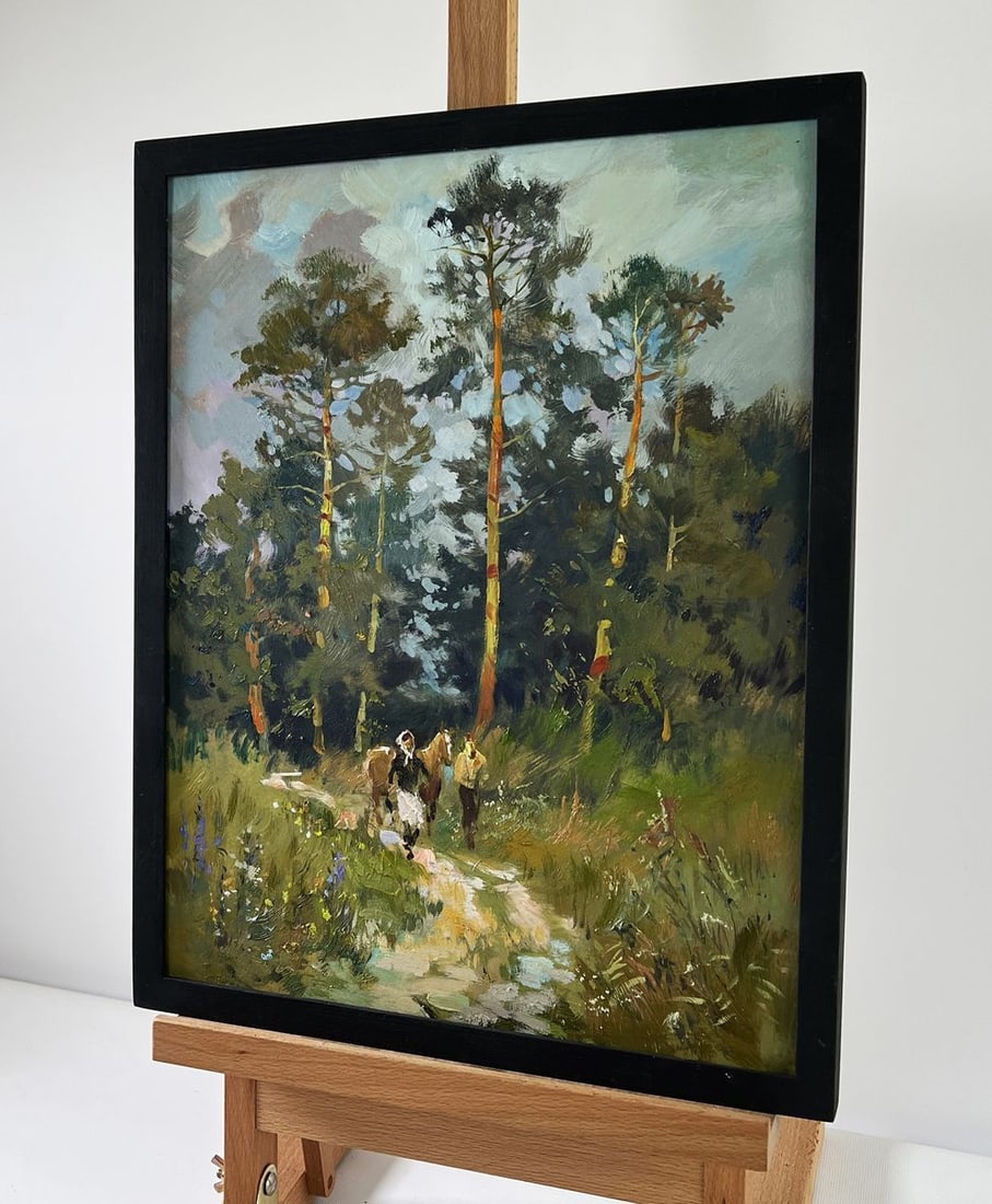 Oil painting Path in the forest Yuriy Suprunchuk - 3