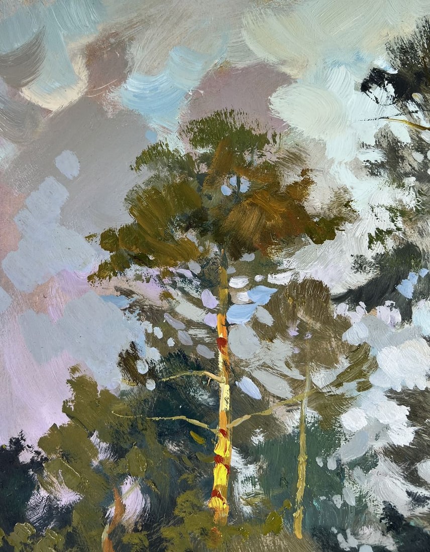 Oil painting Path in the forest Yuriy Suprunchuk - 4