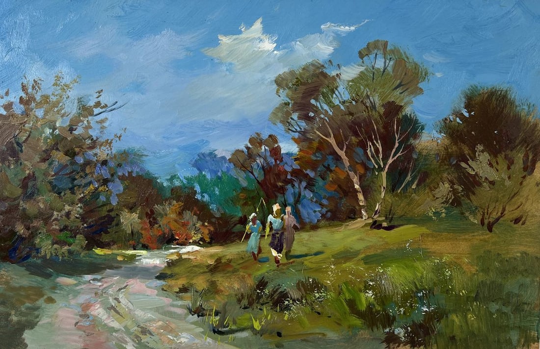 Oil painting A walk in the forest Yuriy Suprunchuk (1 of 10)