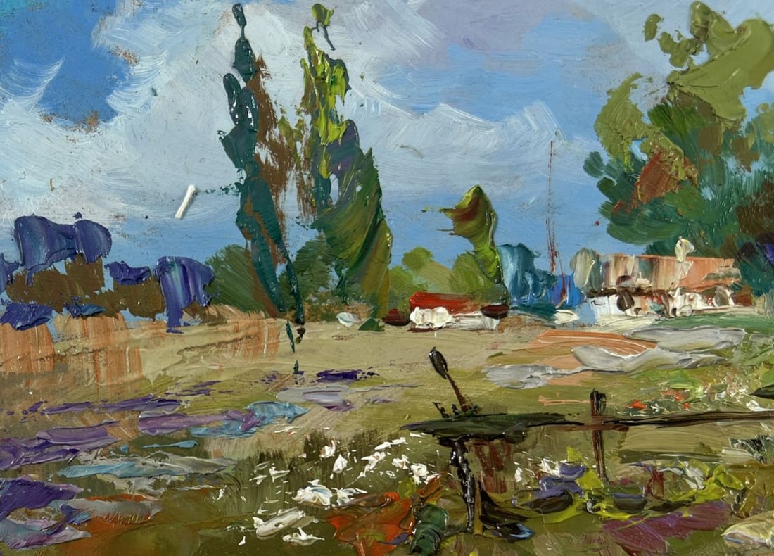 Oil painting Past the outer houses Yuriy Suprunchuk - 6