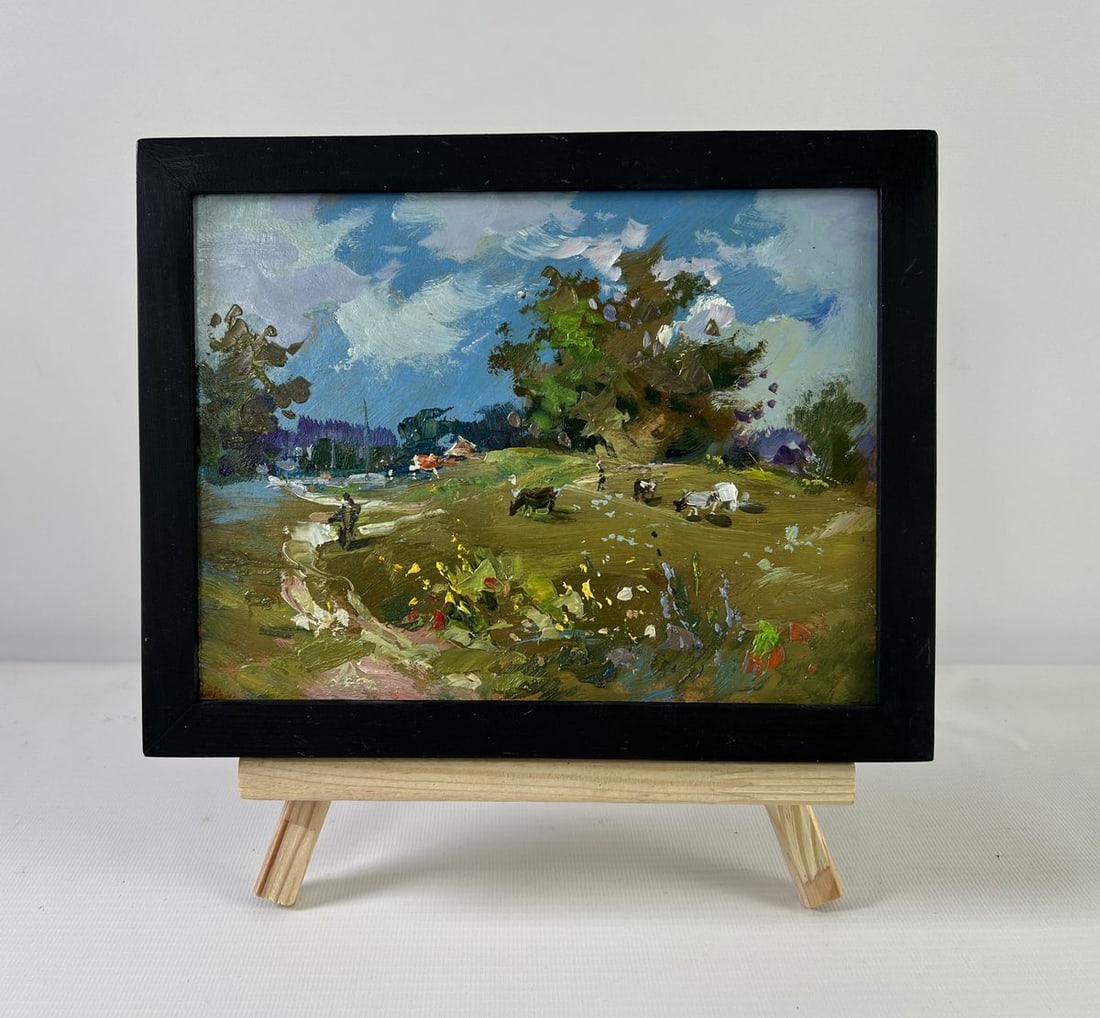 Oil painting Afternoon on the pasture Yuriy Suprunchuk - 2