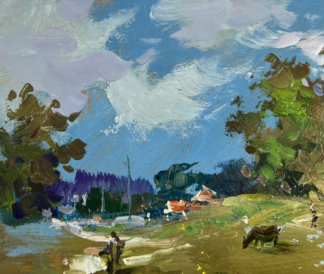 Oil painting Afternoon on the pasture Yuriy Suprunchuk - 4