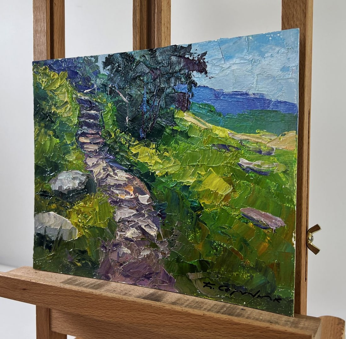 Oil painting Stone road to the mountains Boris Serdyuk - 3