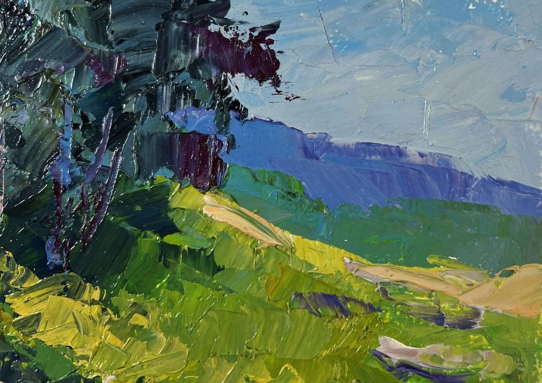 Oil painting Stone road to the mountains Boris Serdyuk - 5