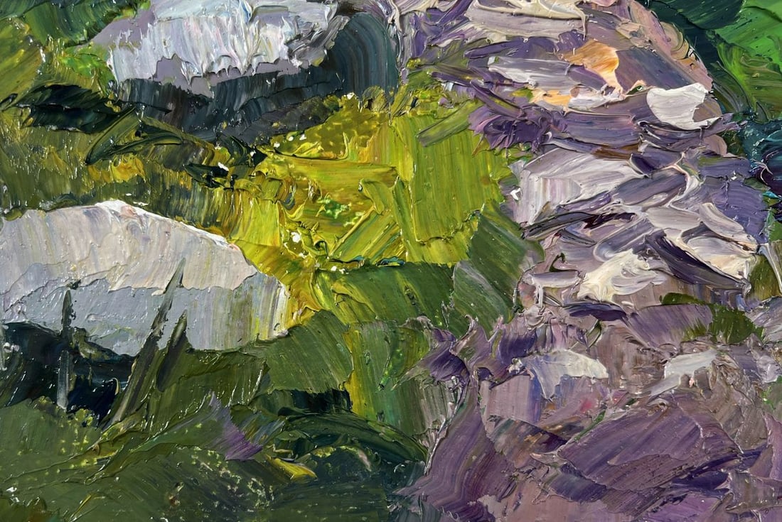 Oil painting Stone road to the mountains Boris Serdyuk - 6