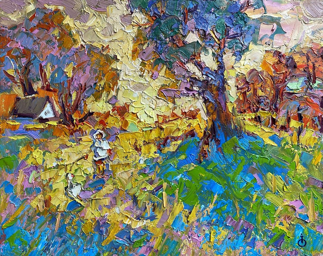 Oil painting Warm evening Alex Kalenyuk (1 of 4)