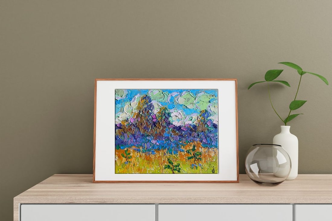 Oil painting On the edge of the forest Alex Kalenyuk - 3