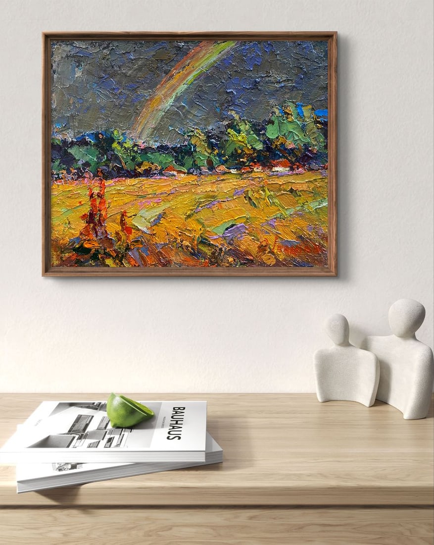 Oil painting Rainbow after the rain Oksana Kalenyuk - 3