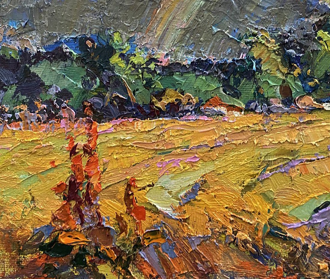 Oil painting Rainbow after the rain Oksana Kalenyuk - 6