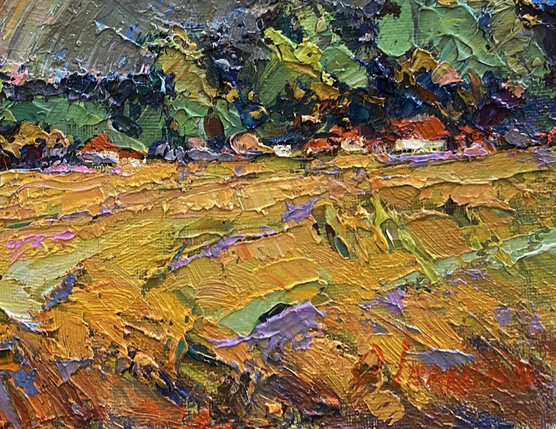 Oil painting Rainbow after the rain Oksana Kalenyuk - 7