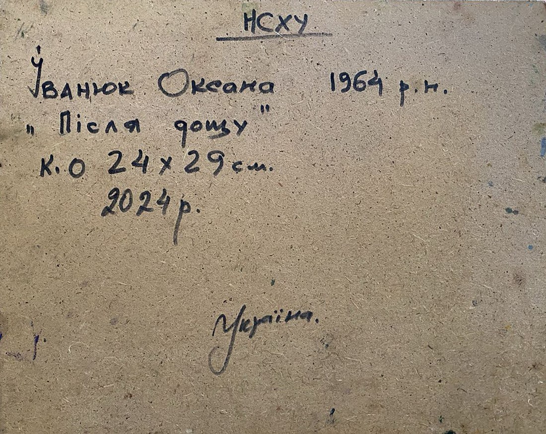 Oil painting Rainbow after the rain Oksana Kalenyuk - 8