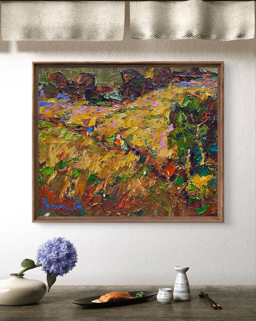 Oil painting Evening rays Alex Kalenyuk - 2