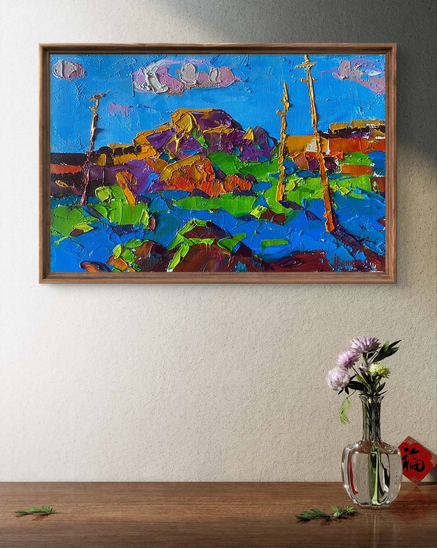 Oil painting Evening ray Alex Kalenyuk - 2