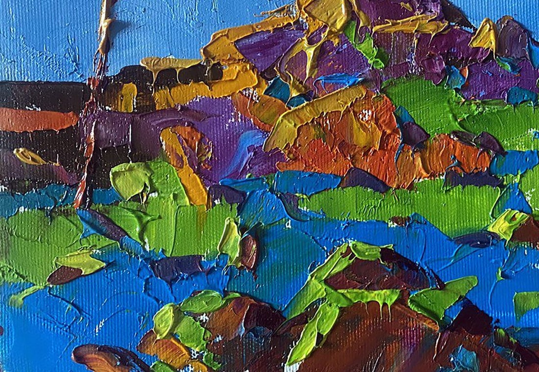 Oil painting Evening ray Alex Kalenyuk - 6