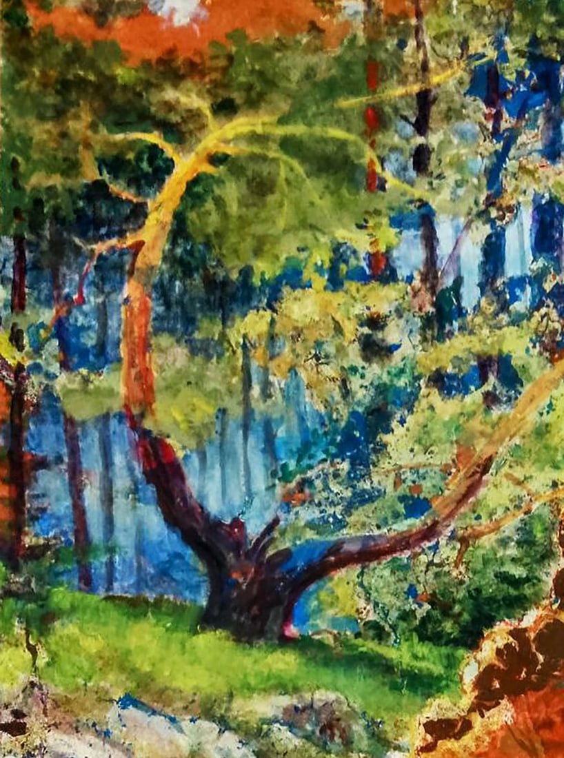 Oil painting In the fairy tale forest Vitaly Duhnevich - 2