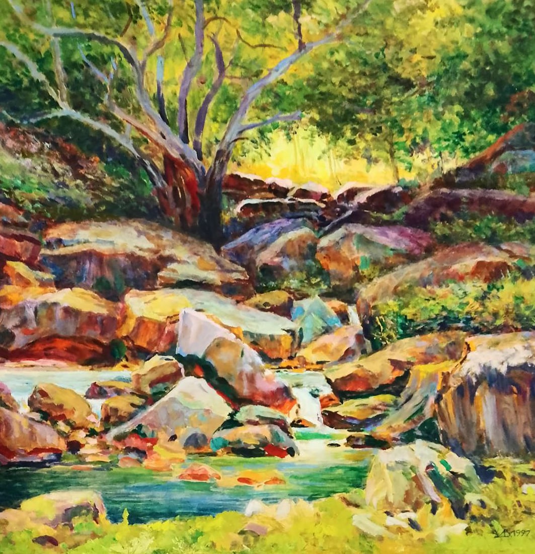 Oil painting Forest Lake Vitaly Duhnevich (1 of 5)