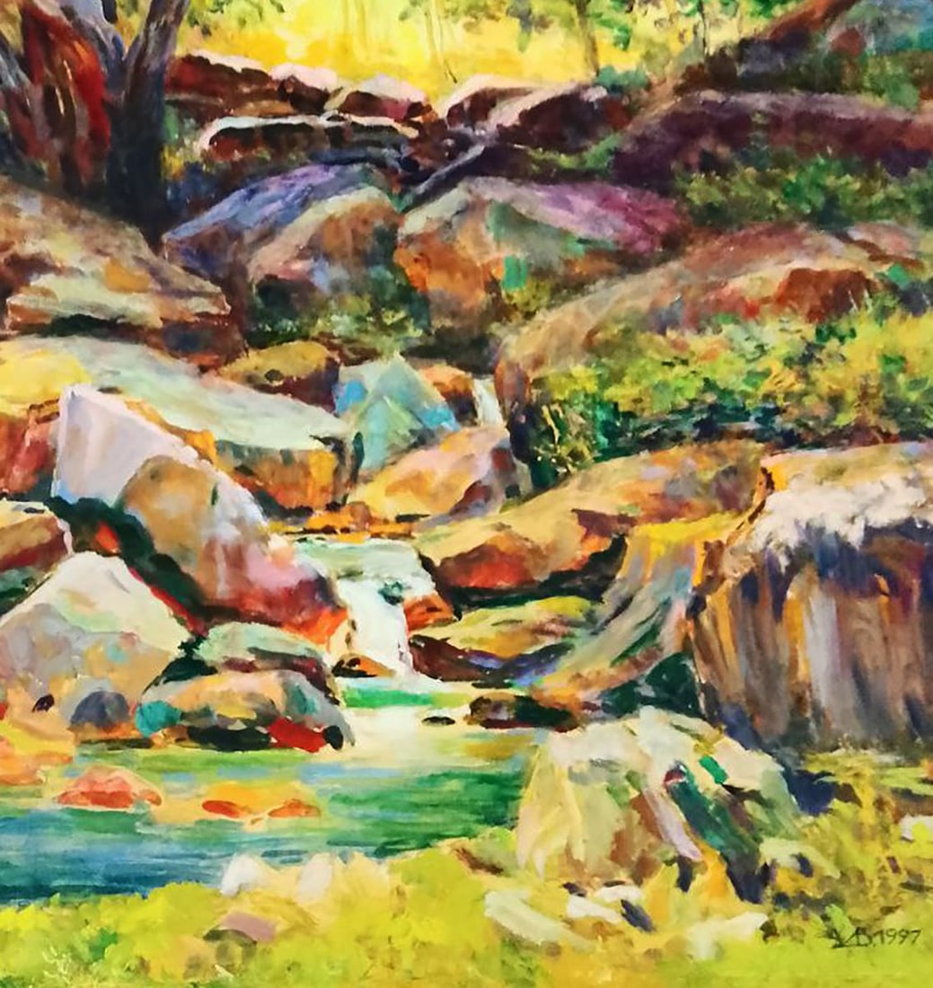 Oil painting Forest Lake Vitaly Duhnevich - 5