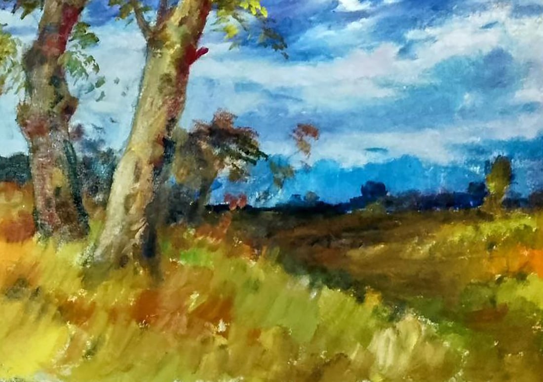 Oil painting Covered with dark clouds Vitaly Duhnevich - 5