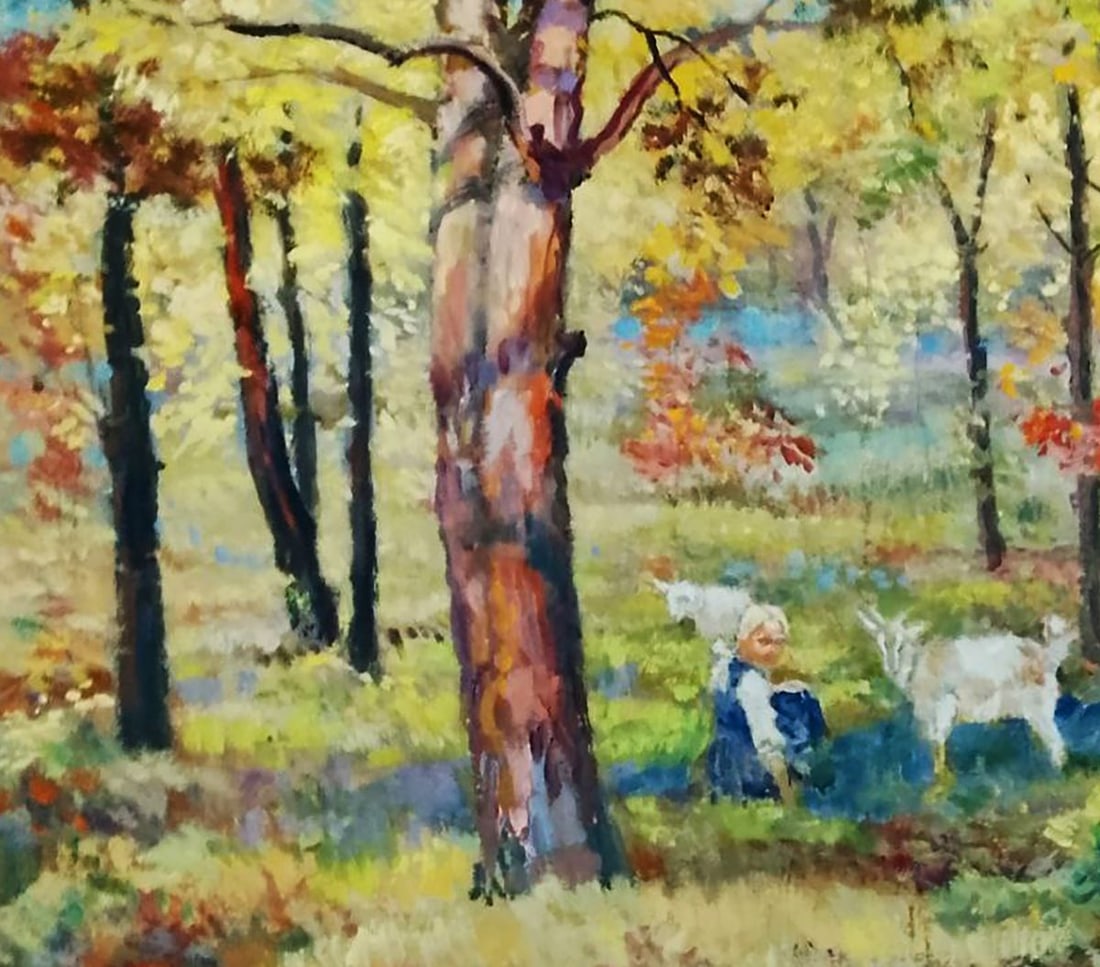Oil painting Walk through the meadows Vitaly Duhnevich - 2